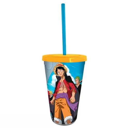 ONE PIECE - Gobelet avec paille - 470 ml - Wano