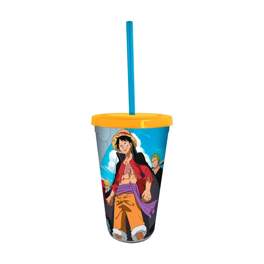 ONE PIECE - Gobelet avec paille - 470 ml - Wano