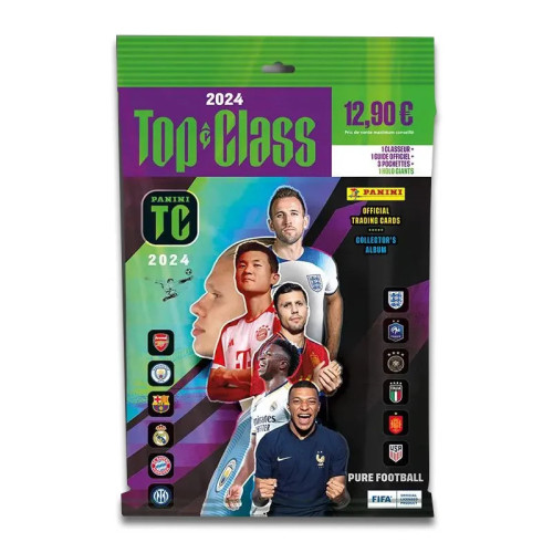 Panini Top Class Fifa 2024 TC Starter Pack Classeur + 3 Poch + 1 Carte Holo