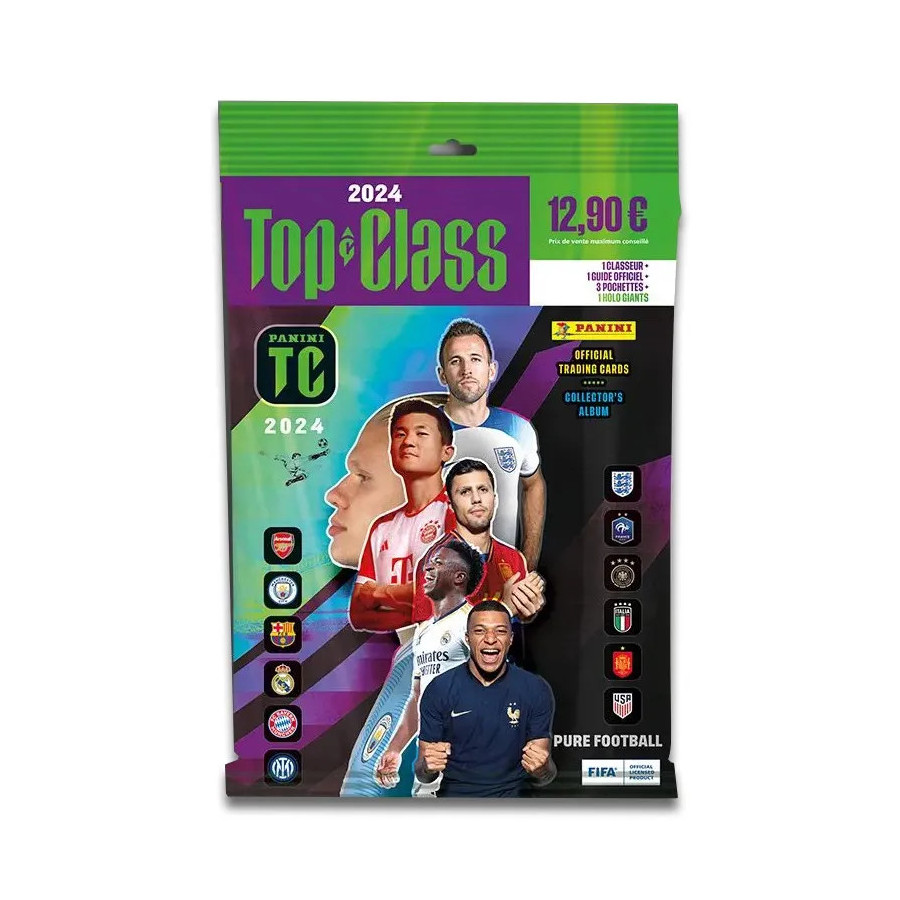 Panini Top Class Fifa 2024 TC Starter Pack Classeur + 3 Poch + 1 Carte Holo