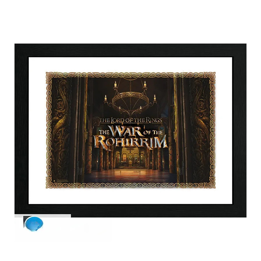 LORD OF THE RINGS - Tirage encadré - TWOTR - "Trône" (30x40)
