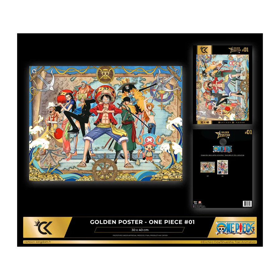 One Piece Golden Poster 01 Group Map 30X40cm