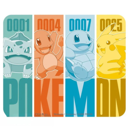 POKEMON - Tapis de souris souple - "démarrages kanto"