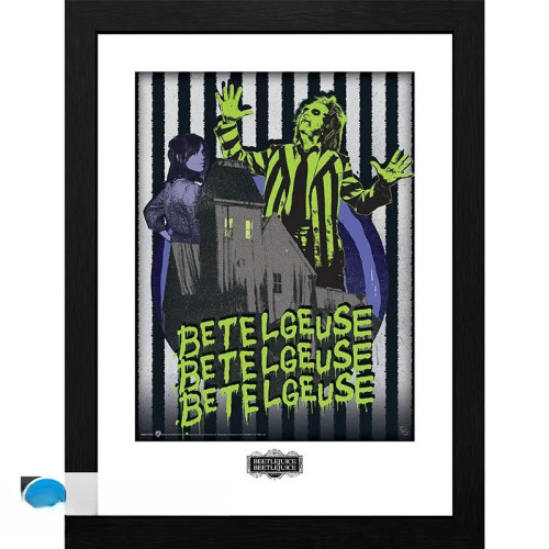 BEETLEJUICE - Tirage encadré "Beetlejuice Beetlejuice" (30x40)