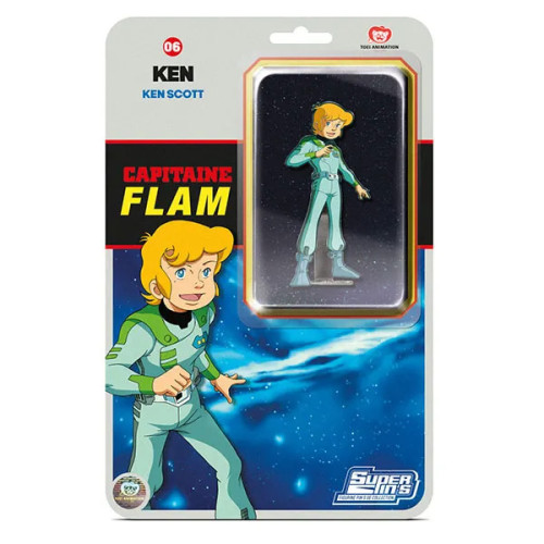 Capitaine Flam Pins Blister Card Ken 10,5cm