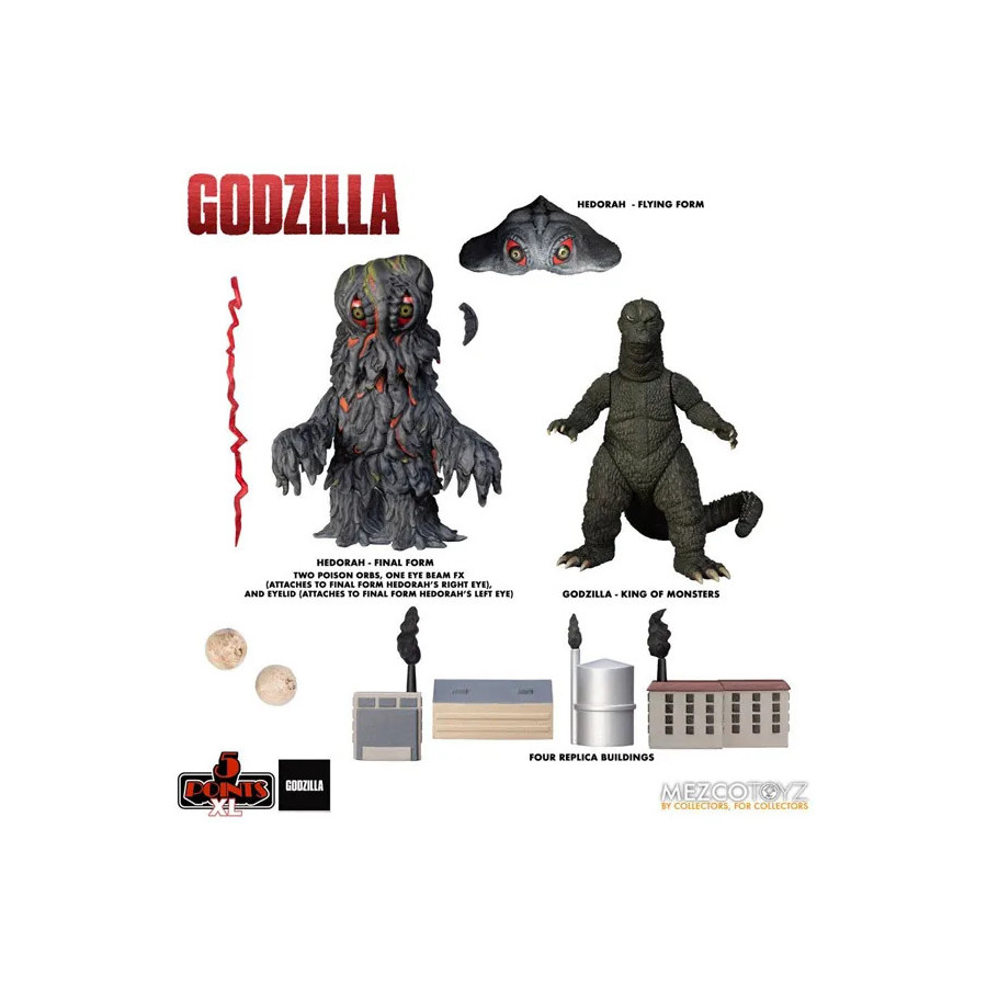 Godzilla 5 Points Xl Set 3 Figurines Godzilla Vs Hedorah 12cm