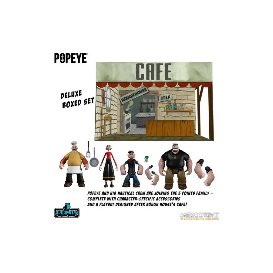 Popeye 5 Points Set 4 Figurines