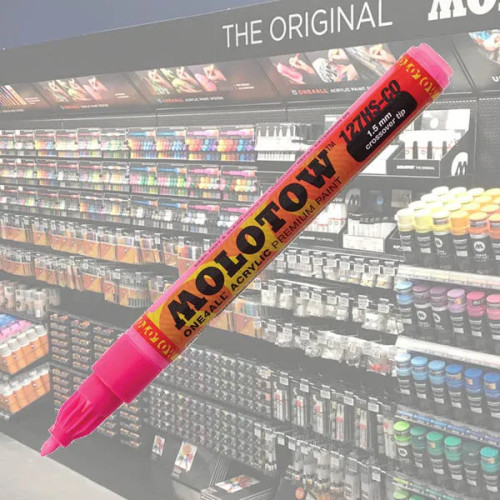 Molotow Acrylic Marker One4All 1,5mm 217 Neon Pink Fluorescent