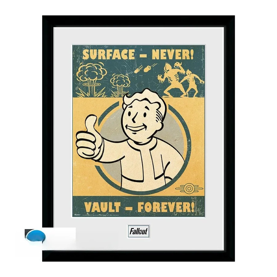 FALLOUT - Tirage encadré "La Chambre Forte Pour Toujours" (30x40)