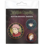 JUJUTSU KAISEN - Pack de Badges - Yuji, Megumi & Nobara