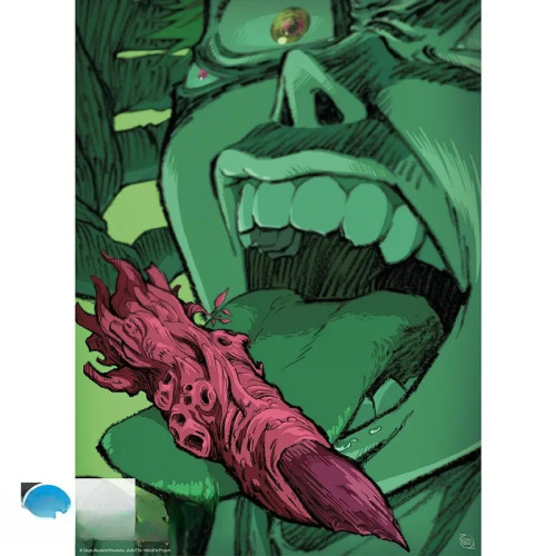 JUJUTSU KAISEN - Poster Chibi 52x38 - Itadori mangeant un doigt