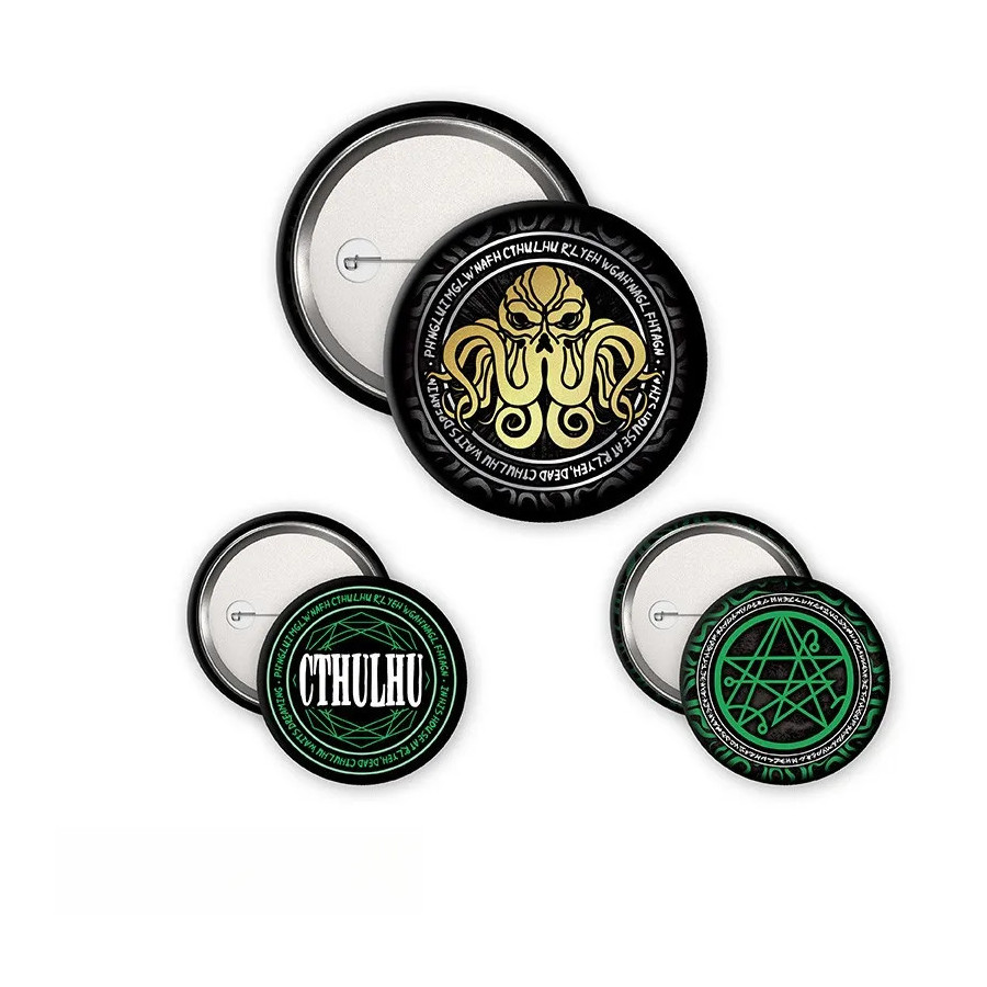 CTHULHU - Pack de Badges - Necronomicon