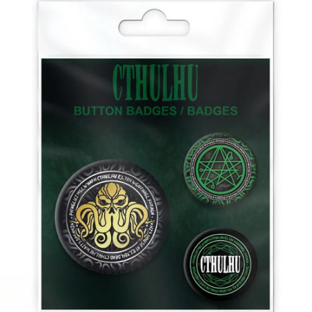 CTHULHU - Pack de Badges - Necronomicon