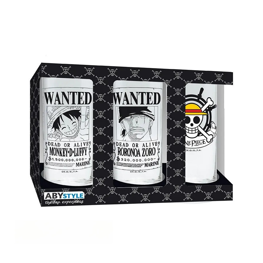 ONE PIECE - Set de 3 verres