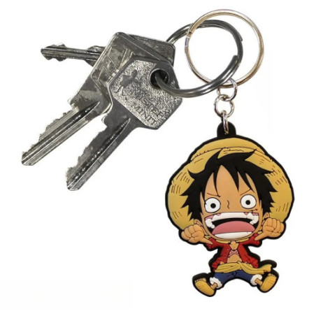 ONE PIECE - Porte-clés PVC - Luffy SD
