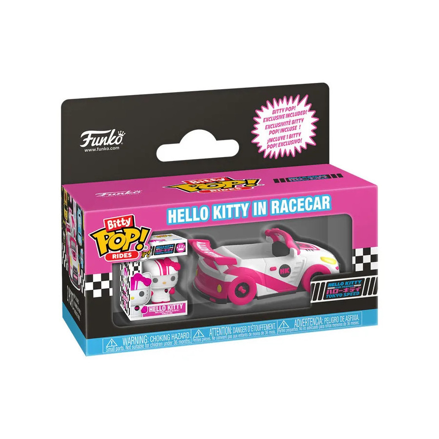 Hello Kitty Bitty Pop Ride Sanrio Racecar Hello Kitty