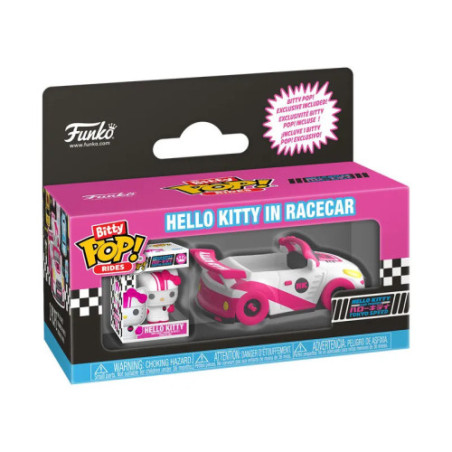 Hello Kitty Bitty Pop Ride Sanrio Racecar Hello Kitty