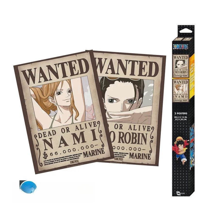 ONE PIECE - Set 2 Posters Chibi 52x38 - Nami & Robin