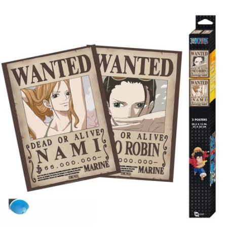 ONE PIECE - Set 2 Posters Chibi 52x38 - Nami & Robin