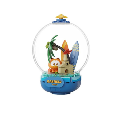 Garfield Crystal Ball Series Pantasy 86801 Garfield Chill Island 13cm