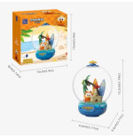 Garfield Crystal Ball Series Pantasy 86801 Garfield Chill Island 13cm