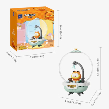 Garfield Crystal Ball Series Pantasy 86802 Garfield Cozy Bath 13cm