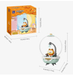 Garfield Crystal Ball Series Pantasy 86802 Garfield Cozy Bath 13cm