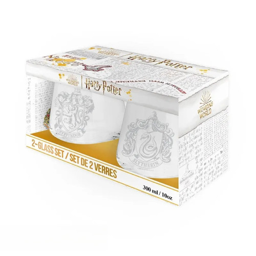 HARRY POTTER - Set de 2 verres Gryffondor & Serpentard EUROPE