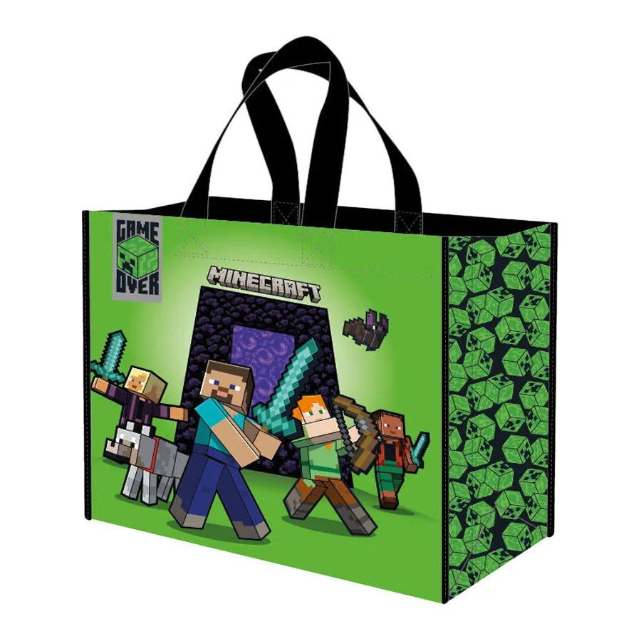 Minecraft Sac Cabas PP 45X40X20cm 25Pcs
