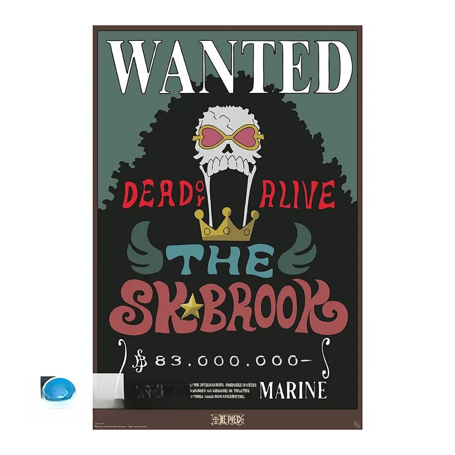 ONE PIECE - Poster Maxi 91,5x61 - Wanted Brook