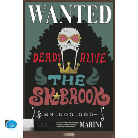 ONE PIECE - Poster Maxi 91,5x61 - Wanted Brook