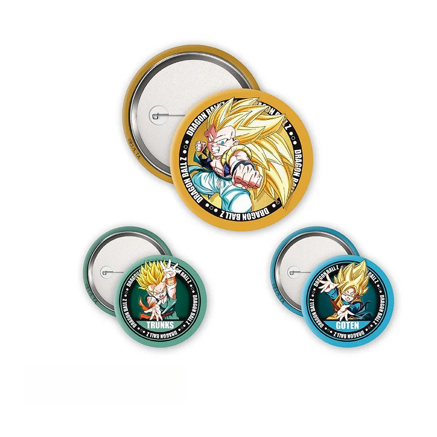 DRAGON BALL - Pack de Badges - DBZ/Trunks, Goten & Gotrunks