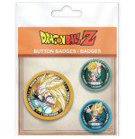 DRAGON BALL - Pack de Badges - DBZ/Trunks, Goten & Gotrunks