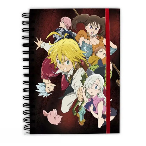 THE SEVEN DEADLY SINS - Cahier A5 Spiral "Meliodas et les Sins"
