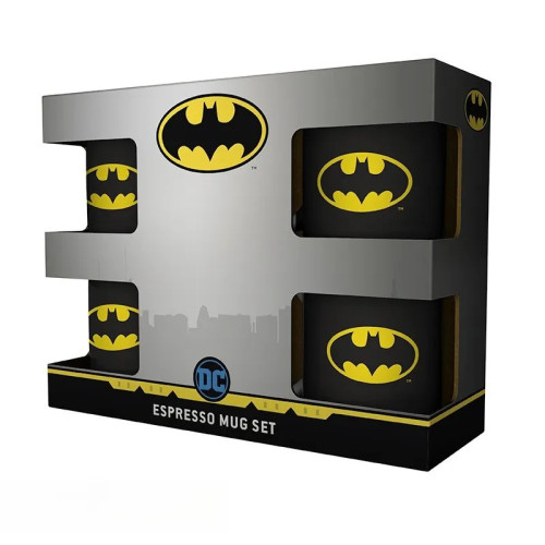DC COMICS - Set 4 espresso mugs - Batman Iconique