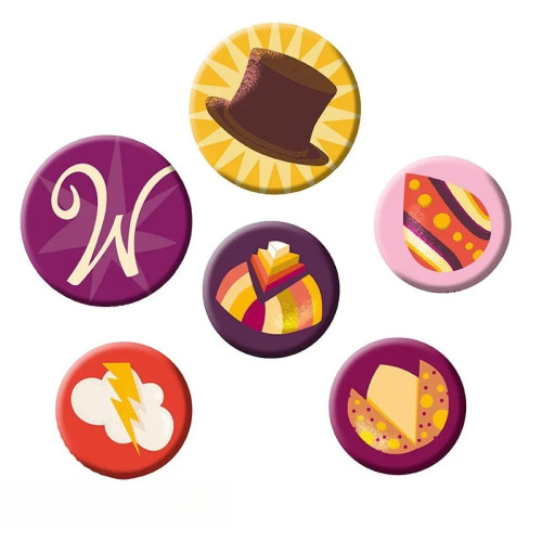 WONKA - Pack de Badges - Bonbons