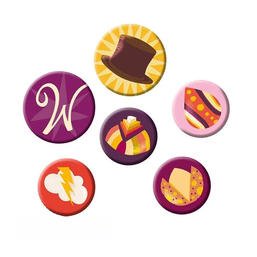 WONKA - Pack de Badges - Bonbons