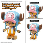 One Piece Chopper Robot 1&2 Chopper Tank & Chopper Wing