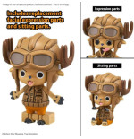 One Piece Chopper Robot 1&2 Chopper Tank & Chopper Wing