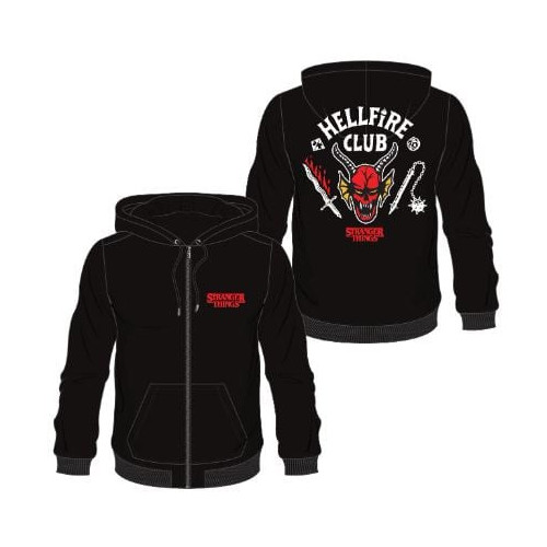 STRANGER THINGS - Pull à capuche HELLFIRE CLUB (Sweat) taille M