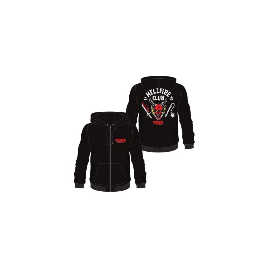STRANGER THINGS - Pull à capuche HELLFIRE CLUB (Sweat) taille M