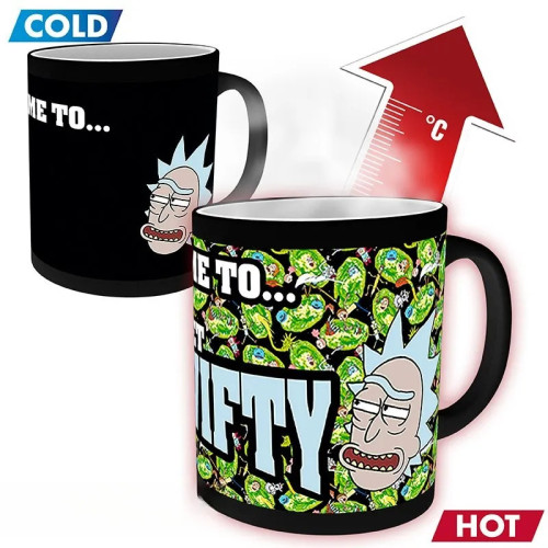 RICK AND MORTY - Mug heat change - 320 ml - Get Schwifty