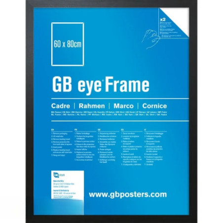 GBEYE - Cadre MDF Noir - 60 x 80 cm