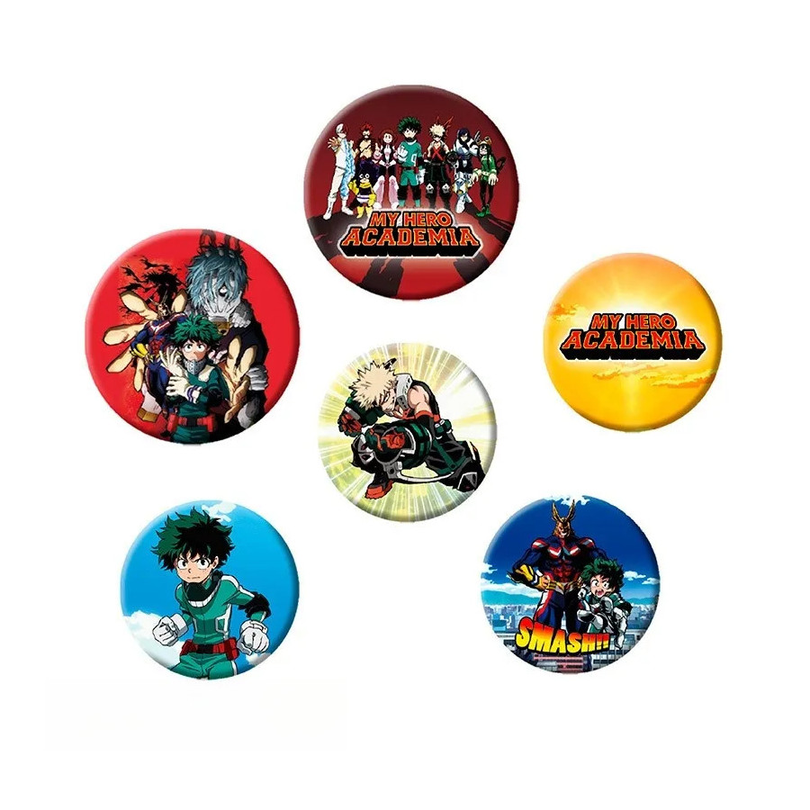MY HERO ACADEMIA - Pack de Badges - Mix