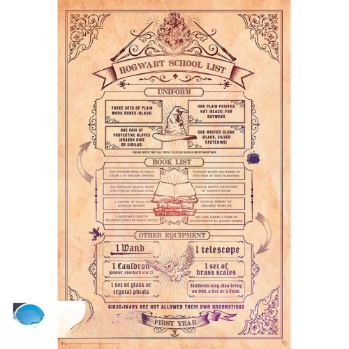 HARRY POTTER - Poster Maxi 91,5x61 - Liste d'école