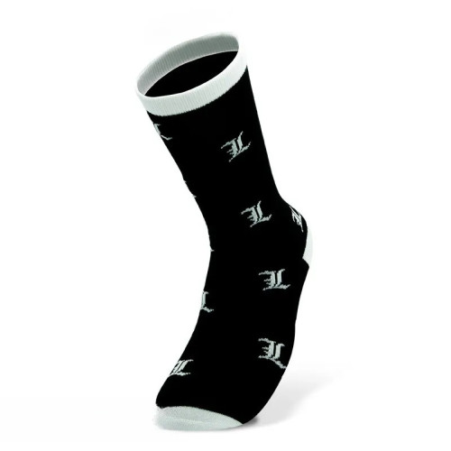 DEATH NOTE - Chaussettes- Noir & Blanc - L