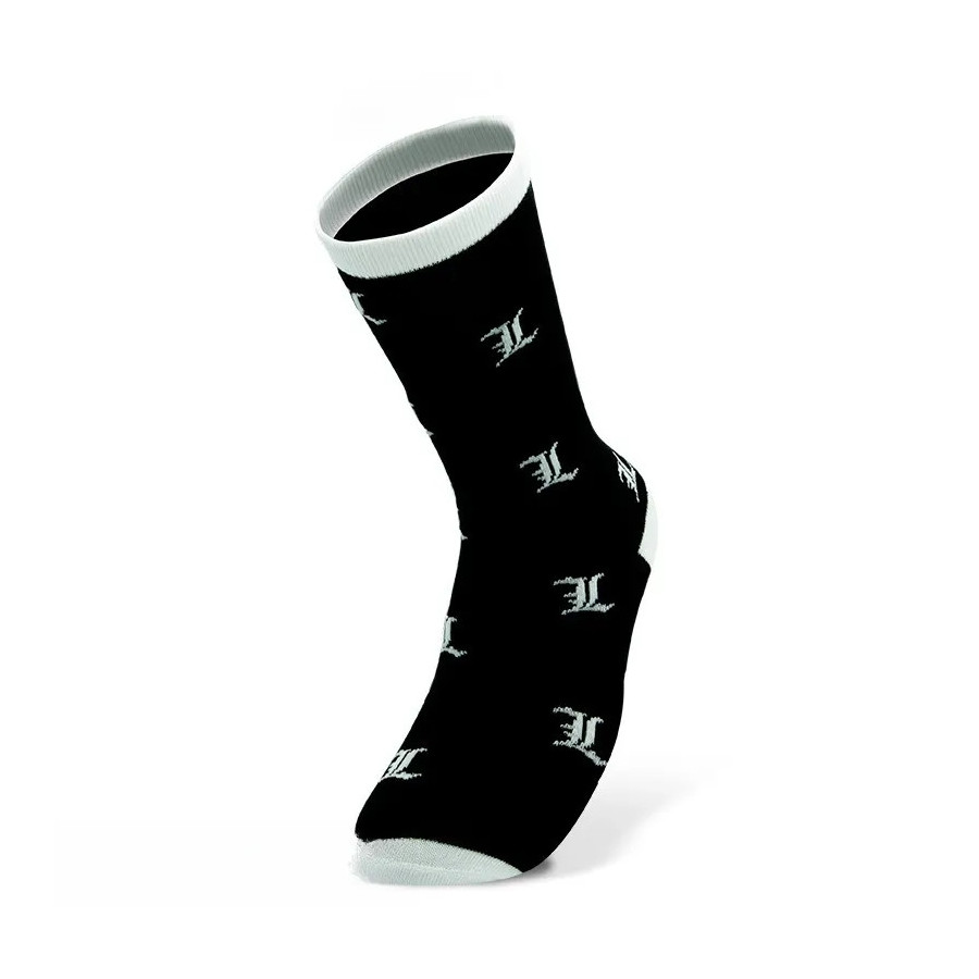 DEATH NOTE - Chaussettes- Noir & Blanc - L