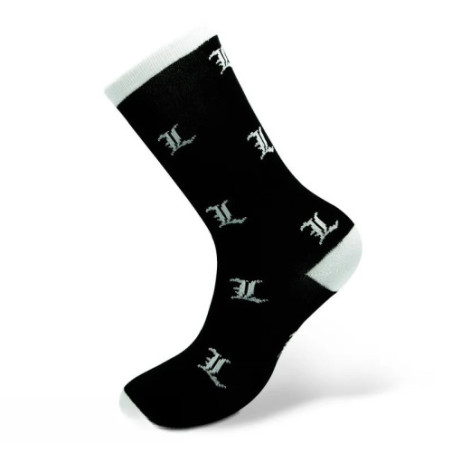 DEATH NOTE - Chaussettes- Noir & Blanc - L