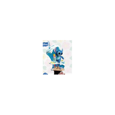 Disney Summer Series diorama PVC D-Stage Stitch Surf 15 cm