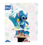 Disney Summer Series diorama PVC D-Stage Stitch Surf 15 cm
